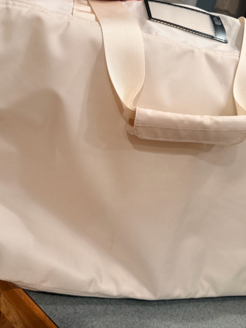 The North Face Cream Tote Bag with Top Handles